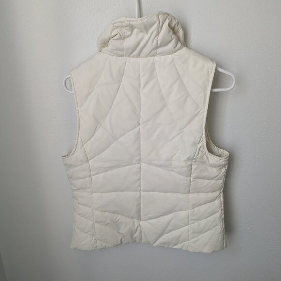 Kenneth Cole Reaction Off-White Puffer Zip Up Vest, Medium - Picture 3 of 5
